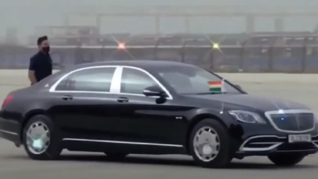 Pm Modi and His Mercedes Maybach S650 Pullman Guard