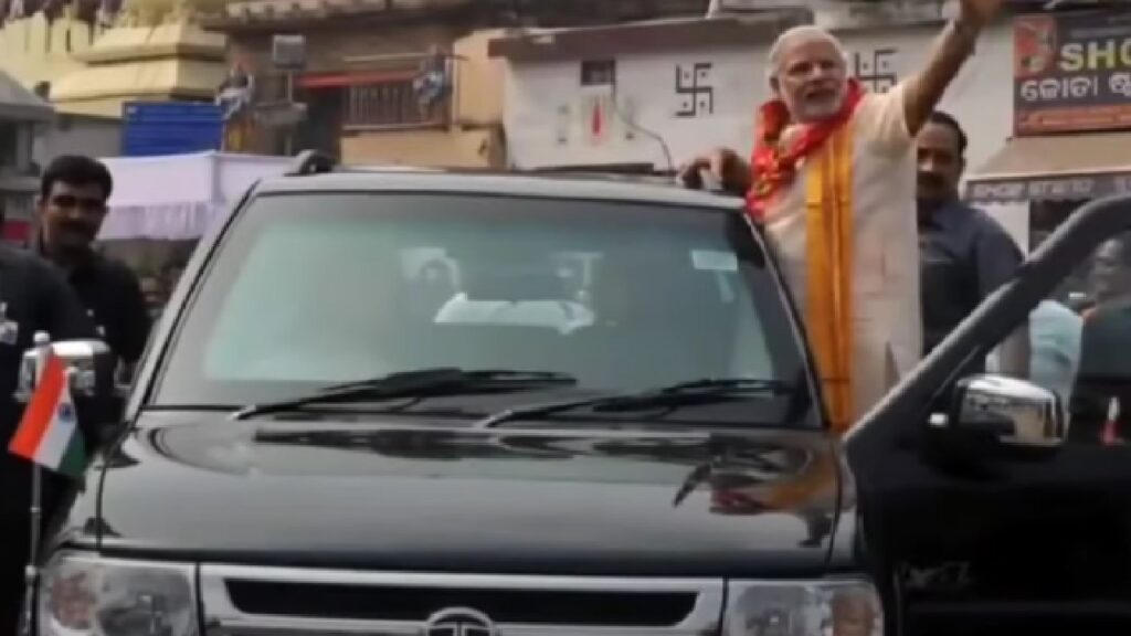 Pm Modi and His Tata Safari Armoured