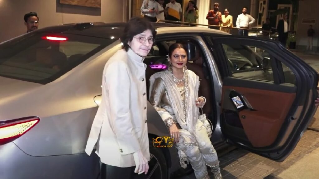 Rekha with Her Bmw I7