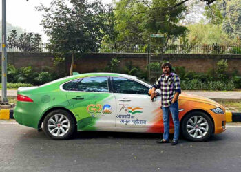 Gujarat Man Modifies Jaguar XF To Celebrate G20 Summit