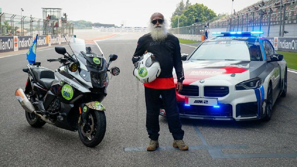 Sadhguru at Buddh International Circuit Before Motogp Bharat