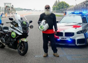 Sadhguru at Buddh International Circuit Before MotoGP Bharat