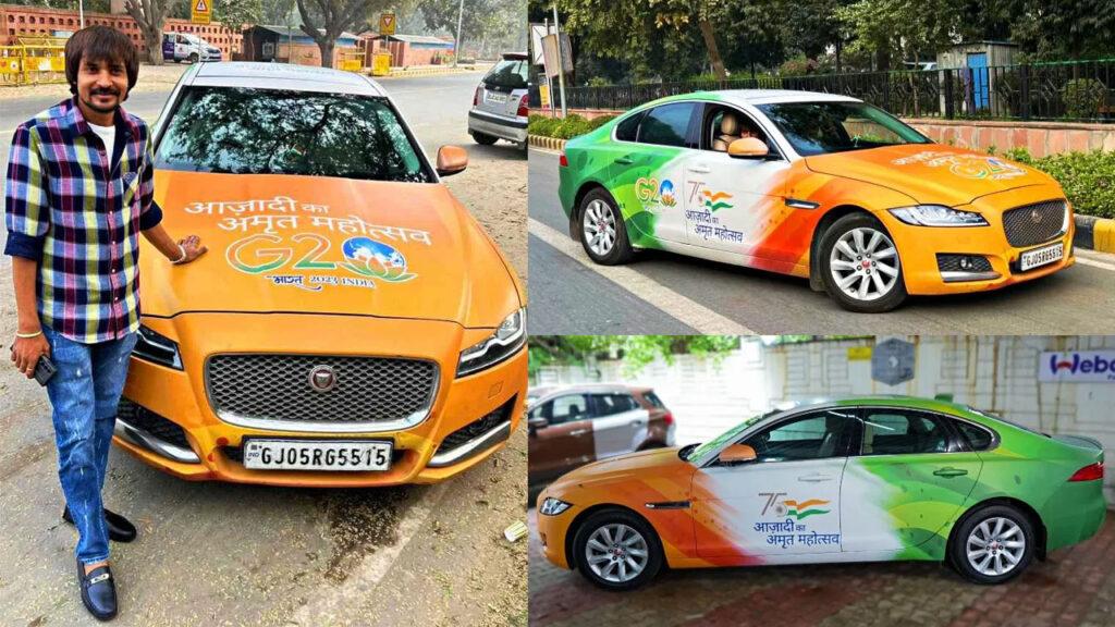 Gujarat Man Modifies Jaguar Xf to Celebrate G20 Summit