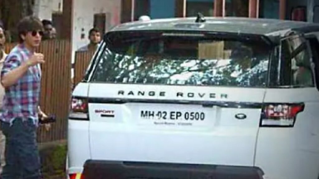 Shahrukh Khan with his Range Rover Sport