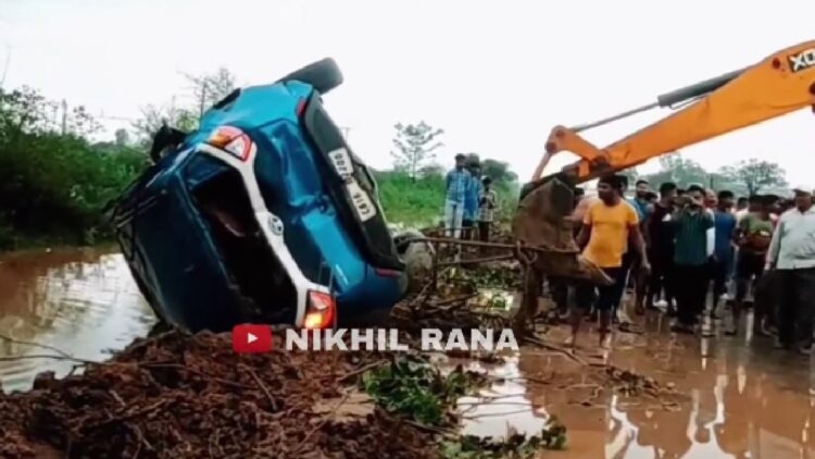Tata Nexon Crash Rolls Over