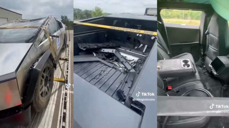 Tesla Cybertruck Rollover Crash Test Cabin Intact