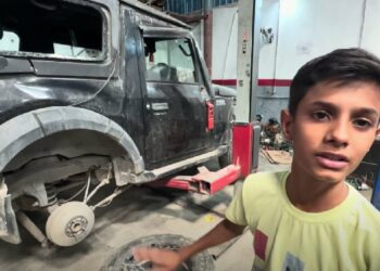 15-year-old Boy Totals Mahindra Thar