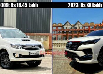 2009-2023 toyota fortuner price increase
