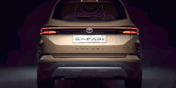 2023 tata safari facelift rear