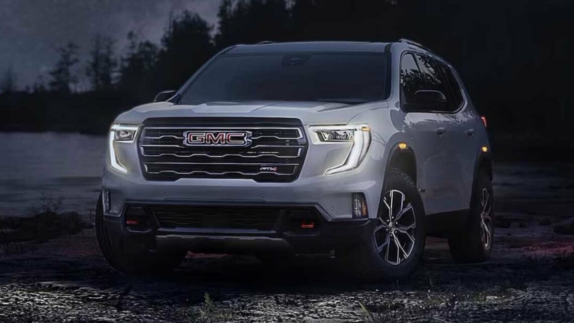 2024 Gmc Acadia Front Three Quarters Official Image