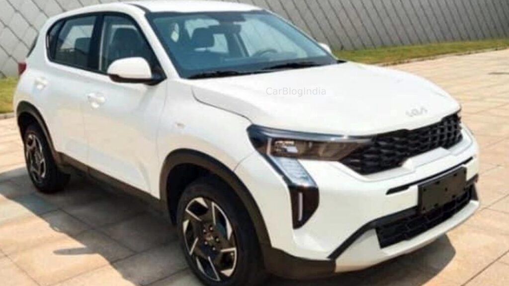 2024 kia sonet facelift front three quarters