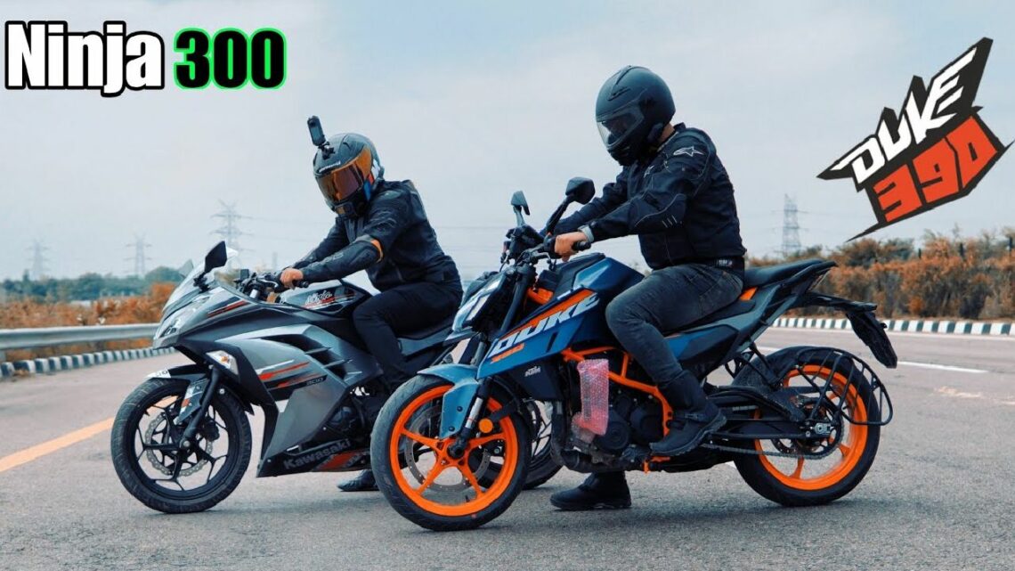 Ktm Duke 390 Vs Kawasaki Ninja 300 Drag Race