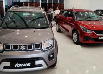 new maruti ignis Baleno showroom