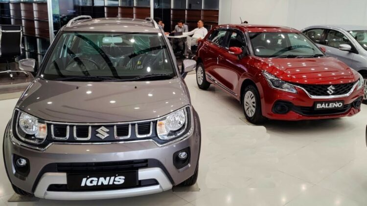 new maruti ignis Baleno showroom