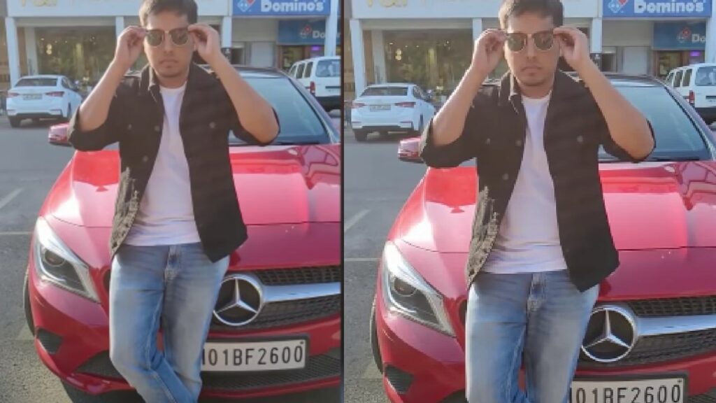 Akash Gupta with Mercedes benz Cla 200d