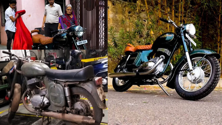 82 year old Grandma Restores 50 year old Jawa for Grandkids video