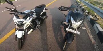 Bajaj Pulsar N150 vs NS160 Drag Race