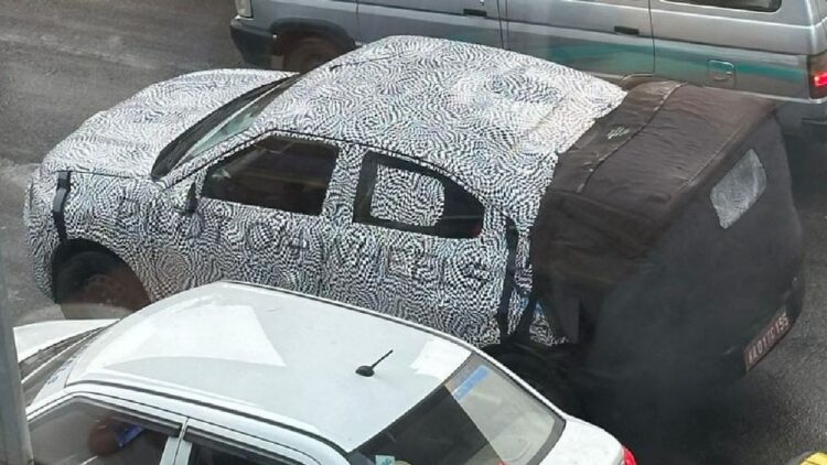 Citroen C3X Crossover Sedan Spotted Testing