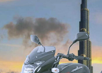 bajaj pulsar burj khalifa