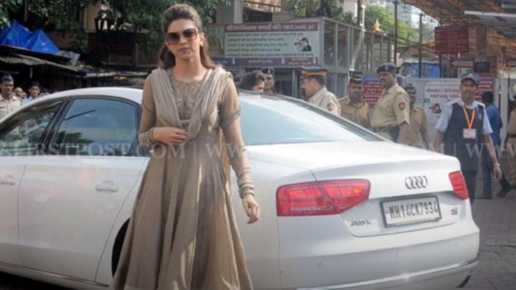 Deepika Padukone with Audi A8L