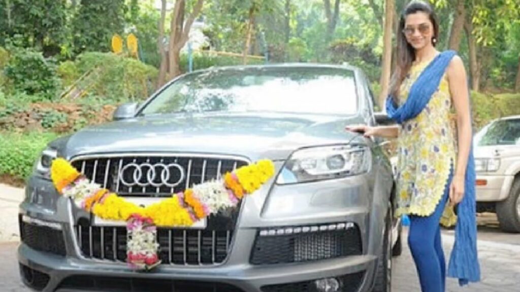 Deepika Padukone with Audi Q7