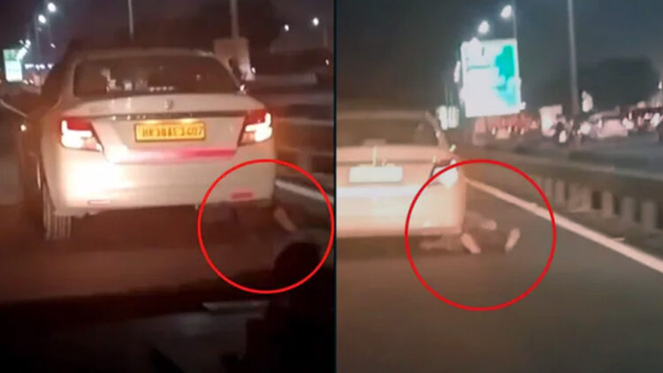 delhi cab driver attacked dragged