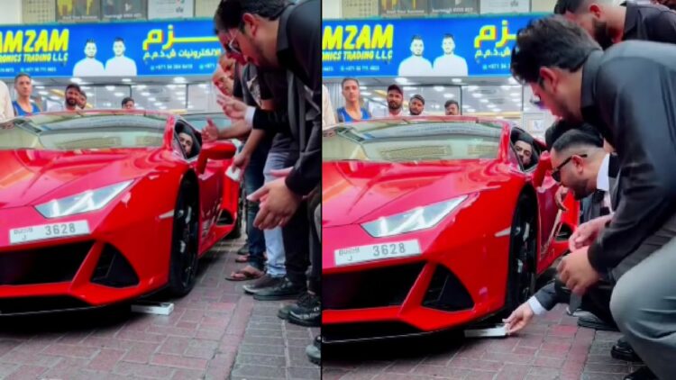 Dubai Man Drives Lamborghini over Iphone 15