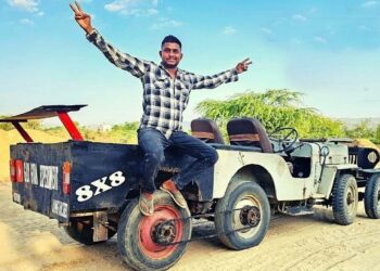 First Homemade 8x8 Mahindra Jeep