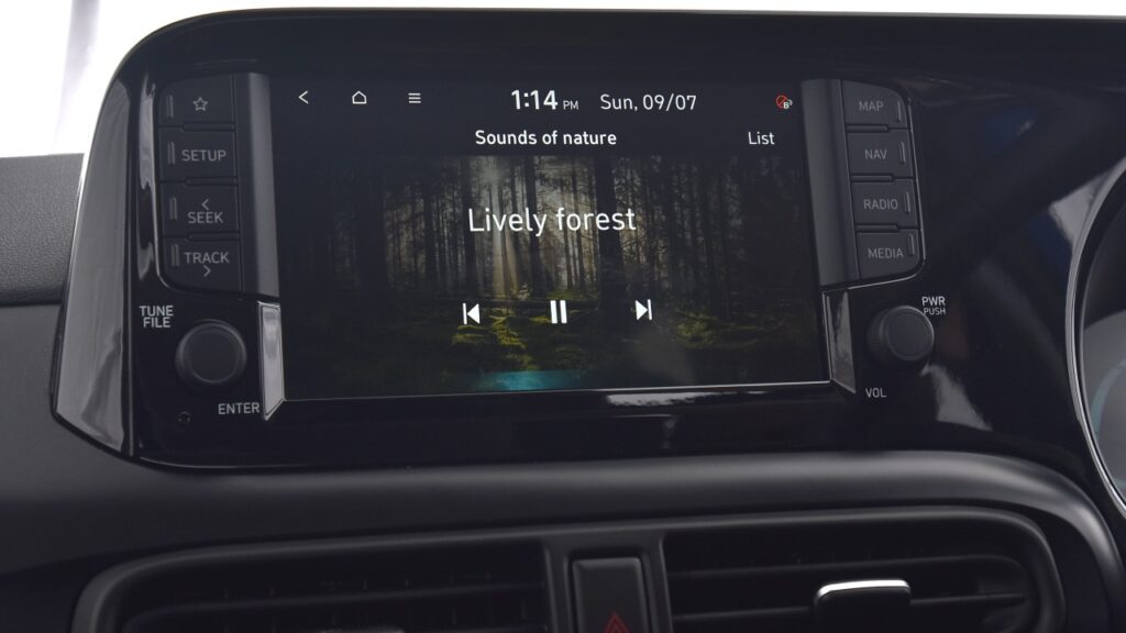 Hyundai Exter Touchscreen Infotainment Sounds of Nature