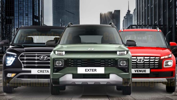 hyundai exter creta venue