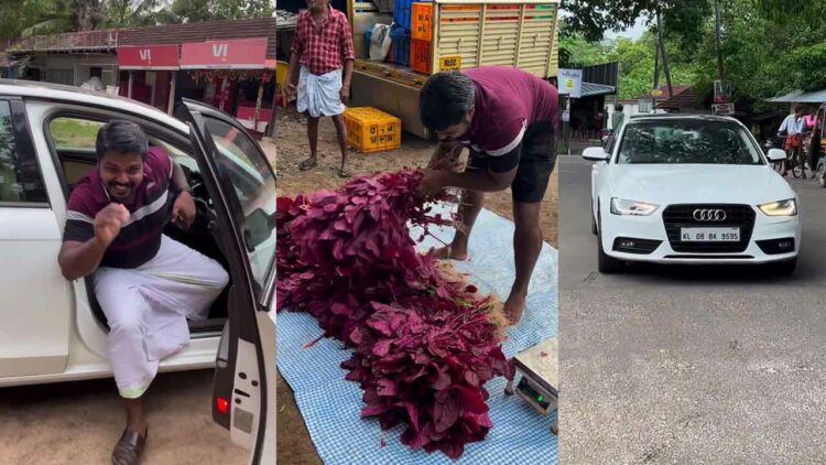 Kerala Farmer Audi A4 Vegetables