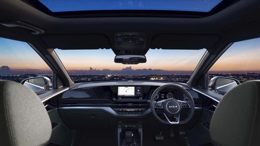 kia carens x-line interior dashboard