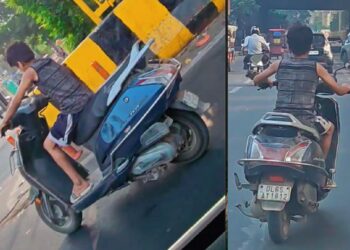 Kid Riding Honda Activa in Delhi-NCR