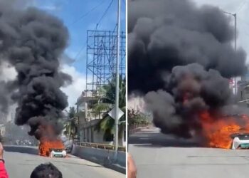 mahindra e2o catches fire bangalore