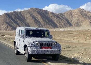 mahindra thar 5-door bi-xenon headlamp