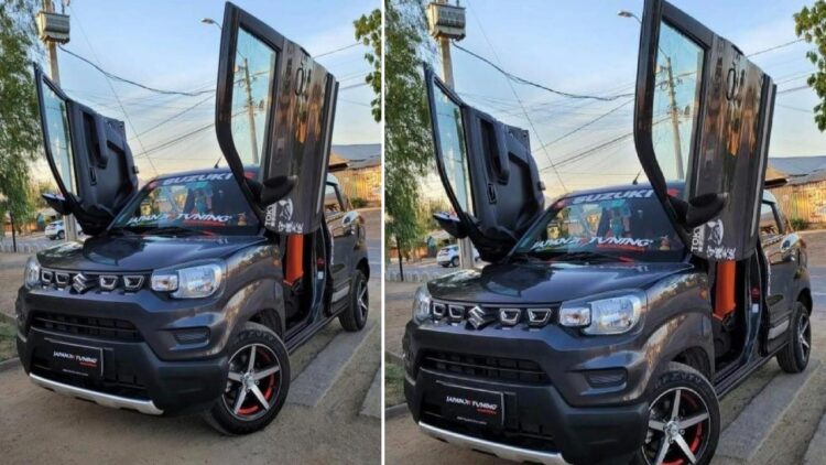 Maruti S-Presso Scissor Doors Like Lamborghini