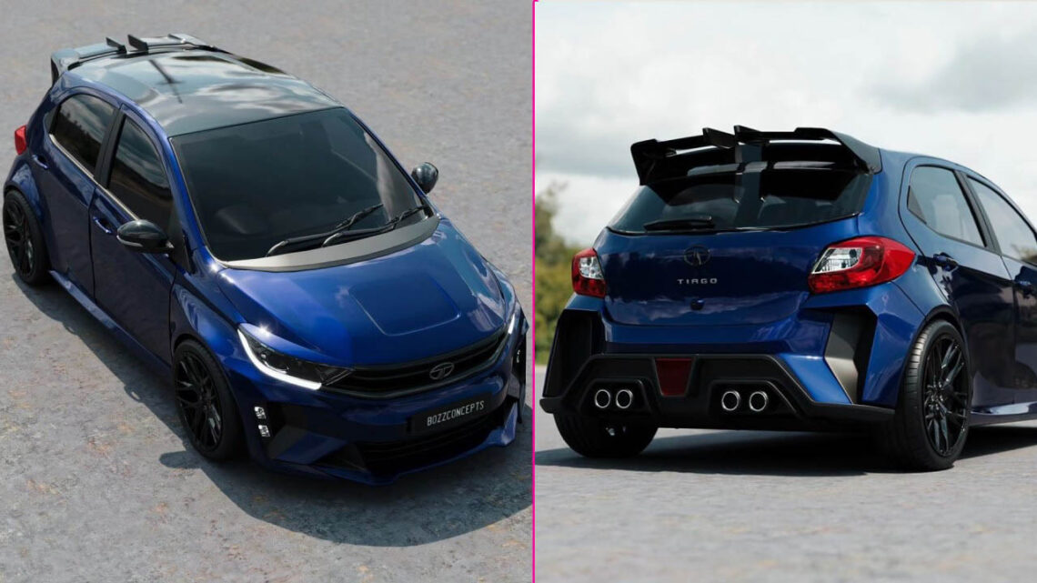 modified tata tiago widebody kit
