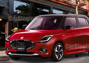 new generation maruti-swift-2024 front three quarters red