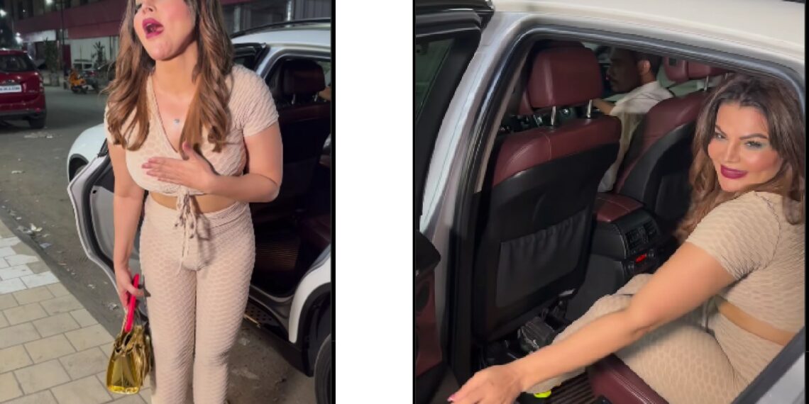 Rakhi Sawant with her second-hand 2008 BMW X6.