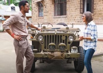 Randeep Hooda Shows Jeep WIllys