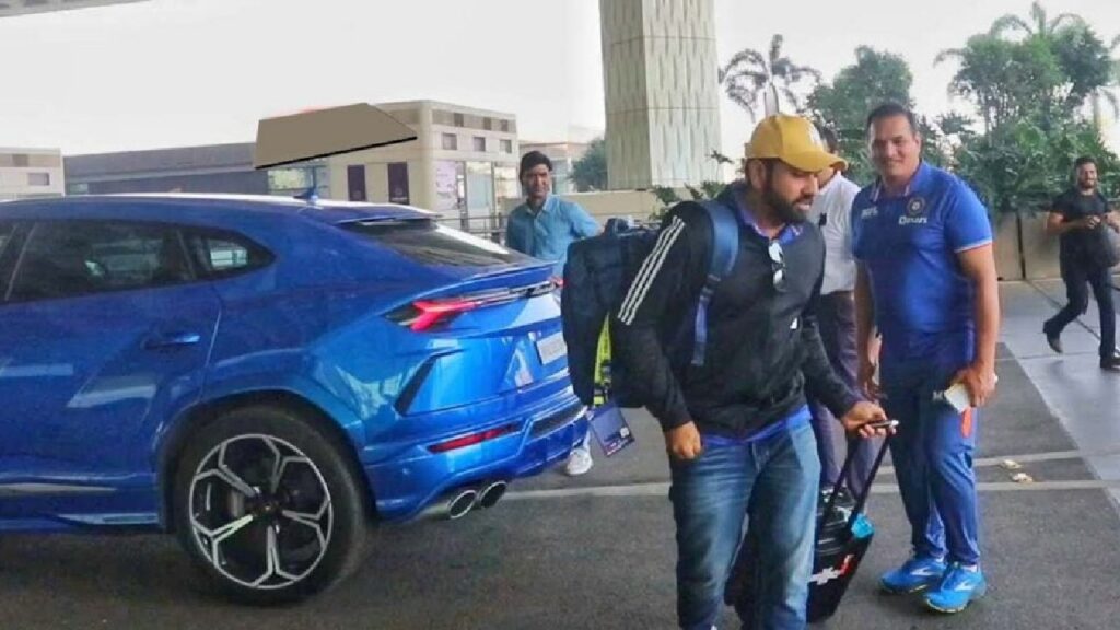 Rohit Sharma with Lamborghini Urus