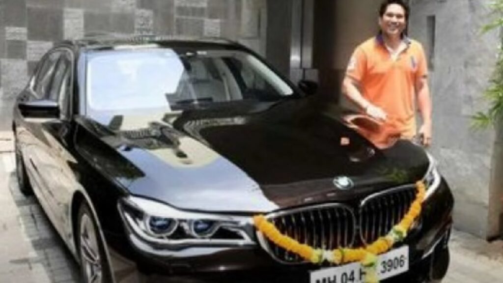 Sachin Tendulkar with Bmw 7 Series