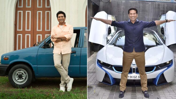 Sachin Tendulkar Maruti 800 Bmw I8