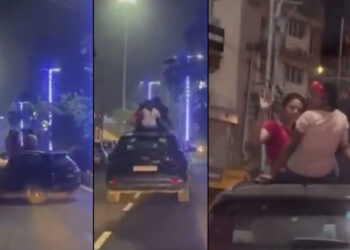 Reckless Girls Sit On Roof Of Moving Hyundai Creta [Video]