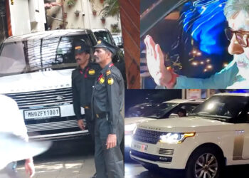New Range Rover LWB Spotted At Amitabh Bachchan’s Residence [Video]