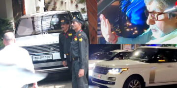 New Range Rover LWB Spotted At Amitabh Bachchan’s Residence [Video]