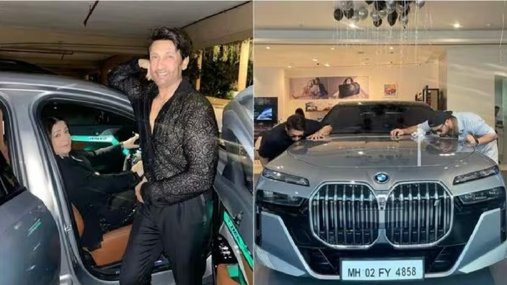 Shekhar Suman with his BMW i7
