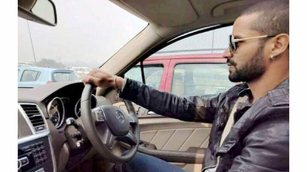 Shikhar Dhawan in Mercedes-Benz GLS
