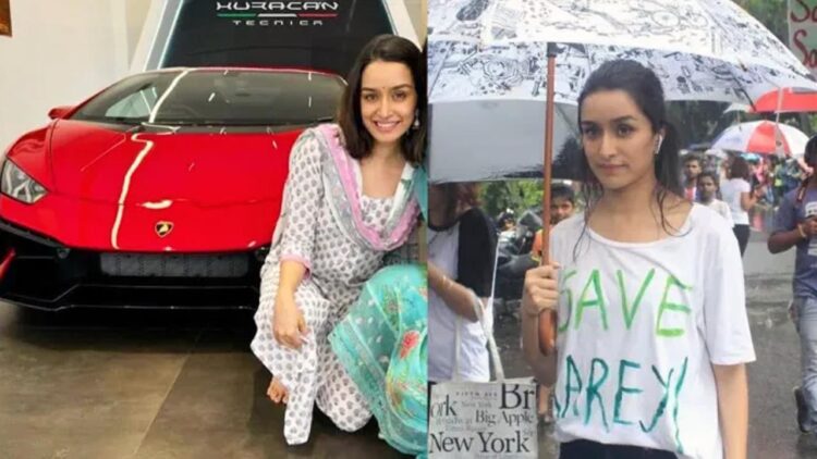 shraddha kapoor lamborghini huracan arey car shed