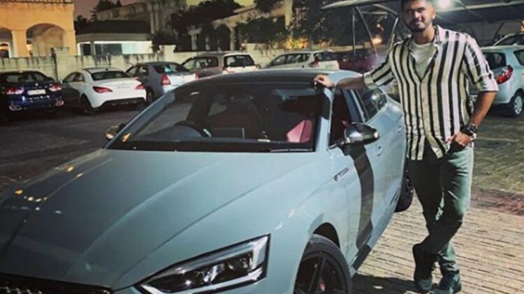 Shreyas Iyer with Audi S5